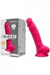 Gode réaliste rose double densité n° 1 - 17,5 CM
