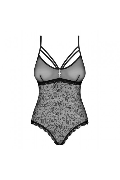Body ouvert noir 818-TED-1 - OBSESSIVE - L/XL - Love Shop Avenue
