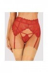 Porte-JARRETELLE ROUGE LONESIA GARTER BELT - OBSESSIVE - S/M