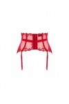 Porte-JARRETELLE ROUGE LONESIA GARTER BELT - OBSESSIVE - L/XL