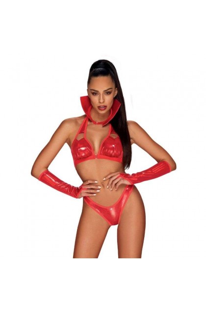 Costume rouge vampines  - OBSESSIVE - S/M - Love Shop Avenue