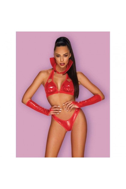 Costume rouge vampines  - OBSESSIVE - S/M - Love Shop Avenue