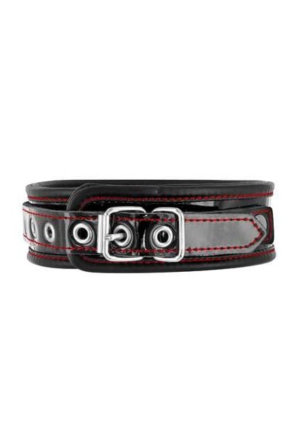 Collier cuir laqué couture s - Love Shop Avenue