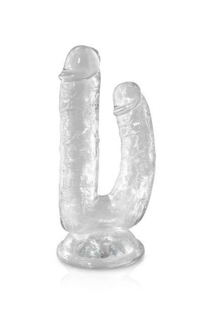 Double gode transparent en jelly - Love Shop Avenue