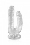 Double gode transparent en jelly - Love Shop Avenue