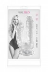 Double gode transparent en jelly - Love Shop Avenue