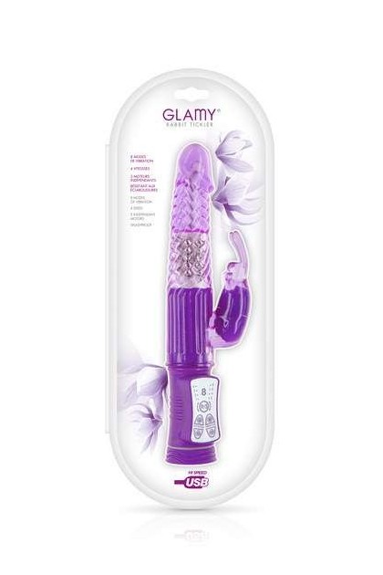 Vibromasseur rabbit multi-STIMULATIONS VIOLET - Love Shop Avenue