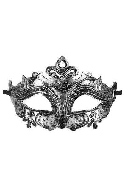 MASQUE ARGENTÉ SEMI-RIGIDE HOMME