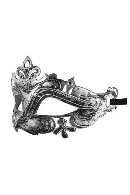 MASQUE ARGENTÉ SEMI-RIGIDE HOMME
