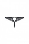 String ouvert noir liferia crotchless thong - OBSESSIVE - S/M