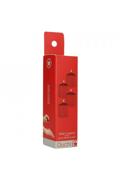 Lot de 4 bougies tease candle orange sanguine 24g - Love Shop Avenue