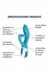 Vibromasseur rabbit embrace me bleu - Love Shop Avenue