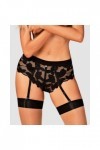Culotte jarretière editya noire - OBSESSIVE - M/L - Love Shop Avenue