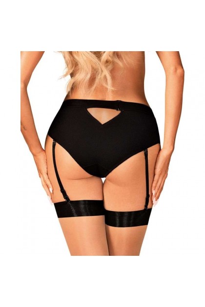 Culotte jarretière editya noire - OBSESSIVE - M/L - Love Shop Avenue