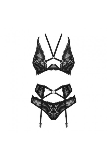 ENSEMBLE 3 PIÈCES NOIR ALESSYA - XS/S