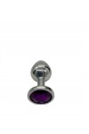 Plug bijou aluminium couleur argent/violet - M - Love Shop Avenue