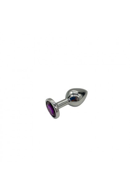 Plug bijou aluminium couleur argent/violet - M - Love Shop Avenue