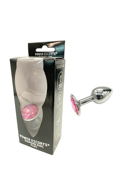 Plug bijou aluminium couleur argent/rose - BR137S - S