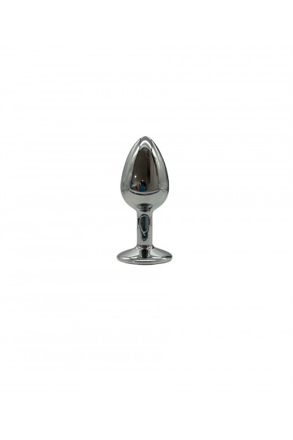 Plug bijou aluminium couleur argent/rose - BR137S - S