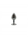 Plug bijou aluminium couleur argent/rose - BR137S - S
