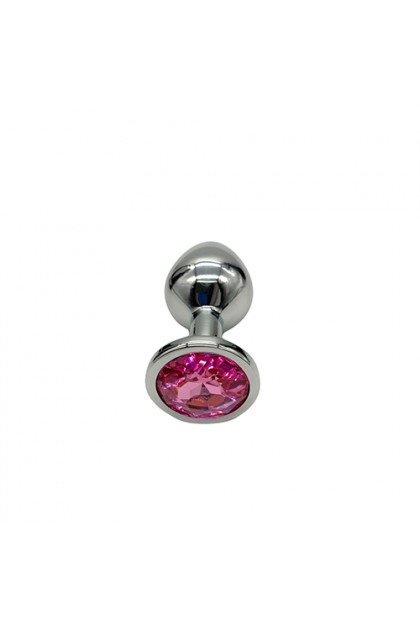 PLUG BIJOU ALUMINIUM COULEUR ARGENT/ROSE - BR137M - M