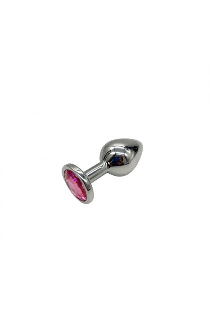 PLUG BIJOU ALUMINIUM COULEUR ARGENT/ROSE - BR137M - M