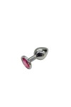 PLUG BIJOU ALUMINIUM COULEUR ARGENT/ROSE - BR137M - M