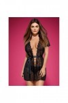 Peignoir noir  alluria - OBSESSIVE - S/M - Love Shop Avenue