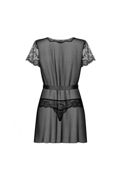 Peignoir noir  alluria - OBSESSIVE - S/M - Love Shop Avenue