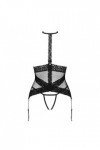 Corset noir avec string lacrisia - OBSESSIVE - XS/S