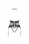 Corset noir avec string lacrisia - OBSESSIVE - XS/S