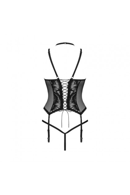 Corset noir avec string alessya - OBSESSIVE - M/L - Love Shop Avenue