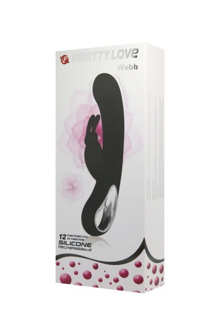 Vibromasseur rabbit pretty love webb noir - Love Shop Avenue