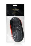 JEU DE 2 MASQUES SATINÉS ROUGE ET NOIR
