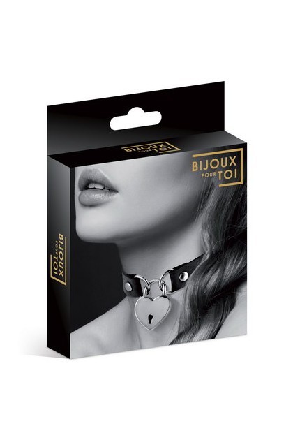COLLIER PENDENTIF COEUR NOIR