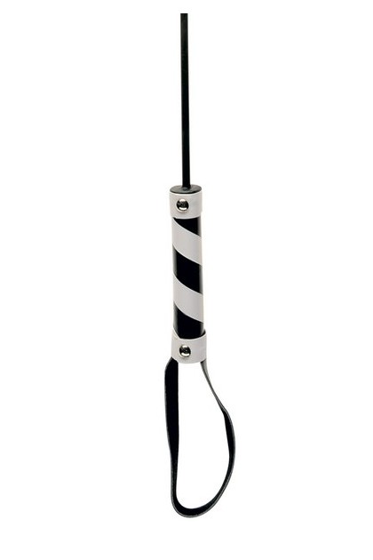 CRAVACHE COEUR CUIR NOIR