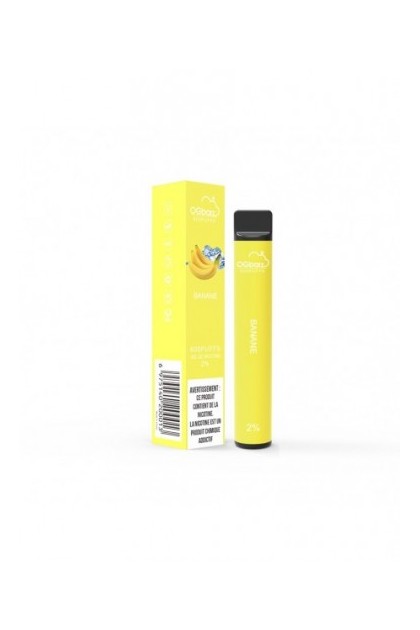 CIGARETTE ÉLECTRONIQUE OGBARZ 600 PUFFS - GOUT BANANE GLACÉE