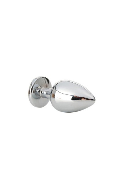 Plug bijou aluminium couleur argent/bleu nuit - BR137S - S