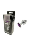Plug bijou aluminium couleur argent/violet - L - Love Shop Avenue