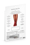BAS COUTURE ANNE D'ALES FLORA NOIR/ROUGE -T1
