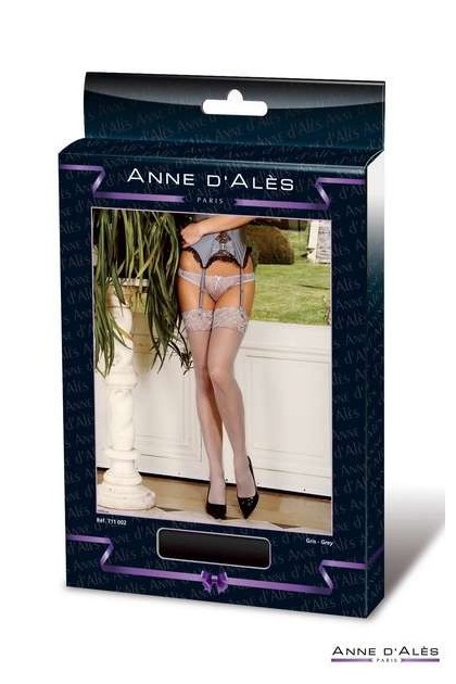 BAS ANNE D'ALES BRUNA AVEC DENTELLE GRIS - T4