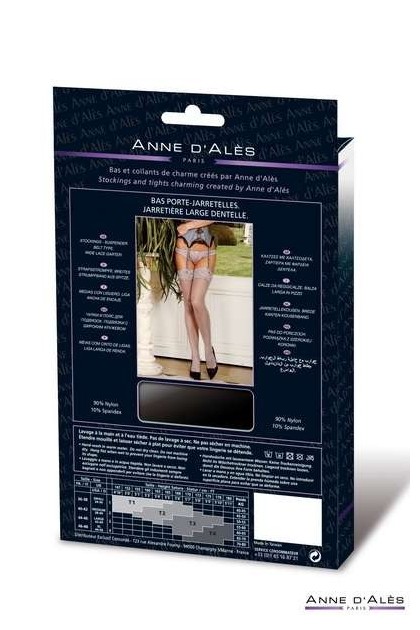 BAS ANNE D'ALES BRUNA AVEC DENTELLE GRIS - T4