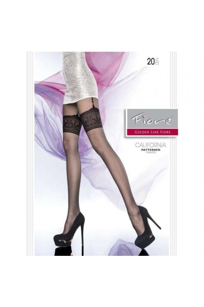 Collants california fi effet porte-JARRETELLE NOIR - FIORE - TAILLE 3