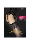 BAS NOIR PORTE JARRETELLE ANTERA - FIORE - TAILLE 2