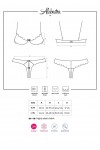 ENSEMBLE LINGERIE BLANC ALABASTRA SET - OBSESSIVE - S/M