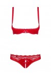 ENSEMBLE LINGERIE ROUGE LOVICA SET - OBSESSIVE - S/M