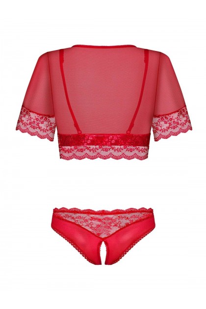 ENSEMBLE LINGERIE ROUGE LOVICA SET - OBSESSIVE - S/M