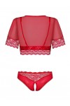 ENSEMBLE LINGERIE ROUGE LOVICA SET - OBSESSIVE - S/M