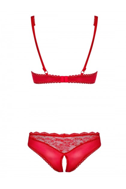 ENSEMBLE LINGERIE ROUGE LOVICA SET - OBSESSIVE - S/M