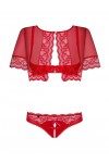 ENSEMBLE LINGERIE ROUGE LOVICA SET - OBSESSIVE - S/M